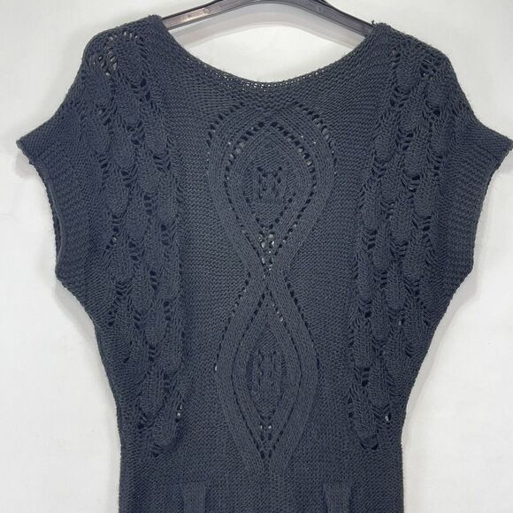 Women Chunky Cable Knit Bodycon Sweater Dress Small - Picture 2 of 13